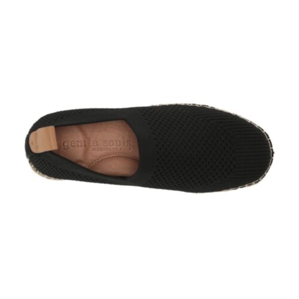 NEW Gentle Souls by Kenneth Cole Lizzy Eva Knit Espadrille Sandal black NIB - Picture 6 of 8